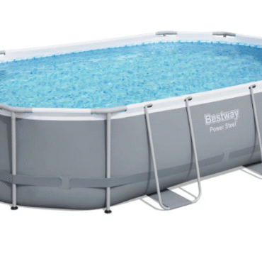 Piscina sólo estructura gris oscuro - 488x305x107 cm