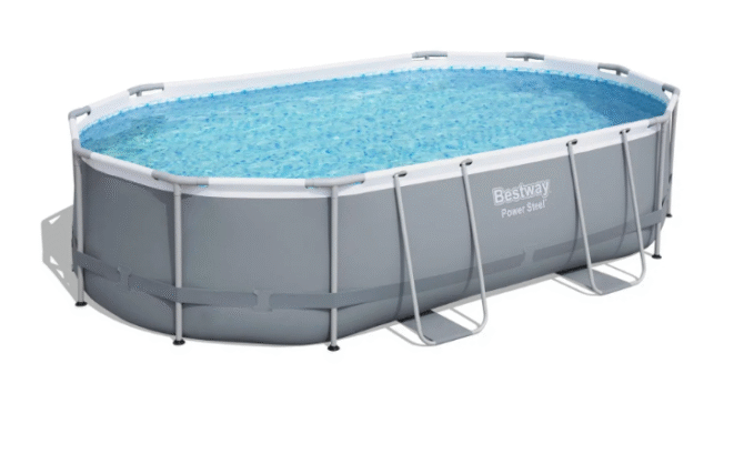 Piscina sólo estructura gris oscuro - 488x305x107 cm