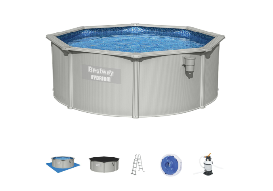 Juego de piscina Hydrium 360x120 cm gris claro